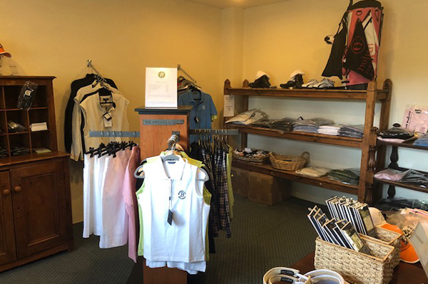 view inside the Pro Shop