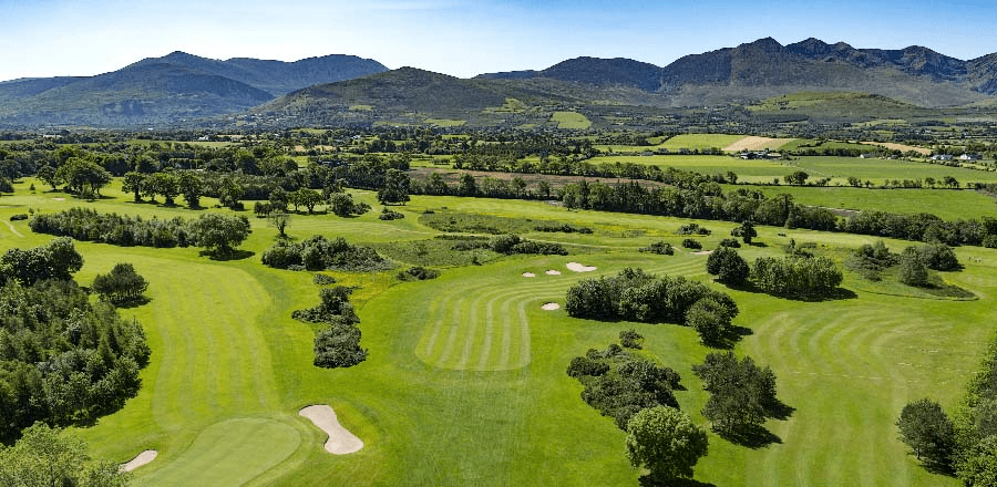 view of golf course green